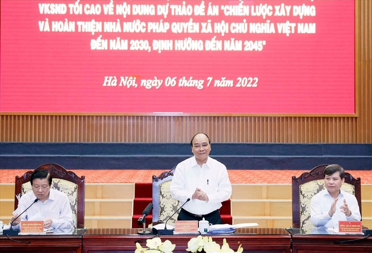 Nguyên Xuân Phuc travaille avec la commission en charge des affaires du Parti au sein du Parquet populaire suprême - ảnh 1