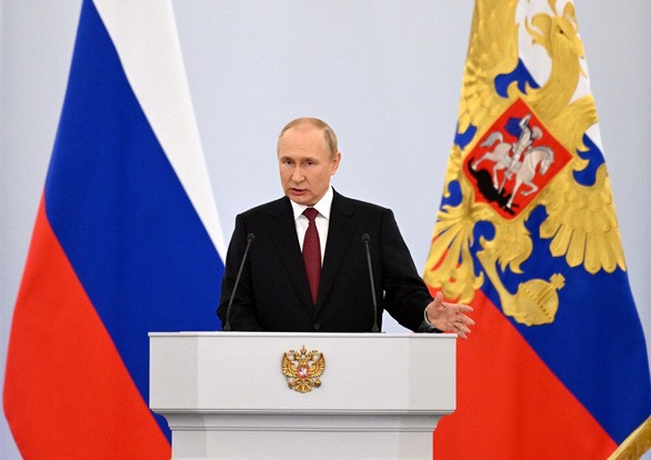 Le président russe annonce l’annexion officielle de quatre régions ukrainiennes - ảnh 1
