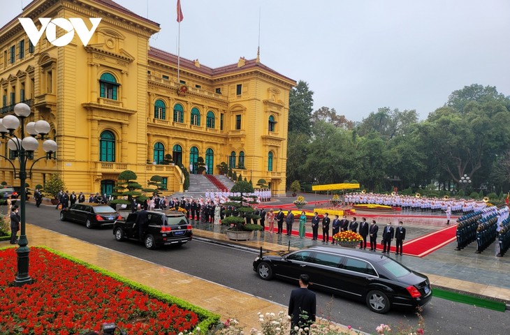 Lễ đón Thủ tướng Malaysia thăm chính thức Việt Nam - ảnh 3