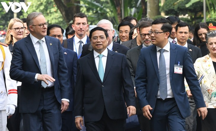 Toàn cảnh Thủ tướng Phạm Minh Chính chủ trì lễ đón chính thức Thủ tướng Australia - ảnh 3