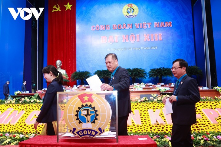 Đại hội XIII Công đoàn Việt Nam: Tiến hành bầu Ban Chấp hành Tổng LĐLĐ Việt Nam khóa XIII - ảnh 3