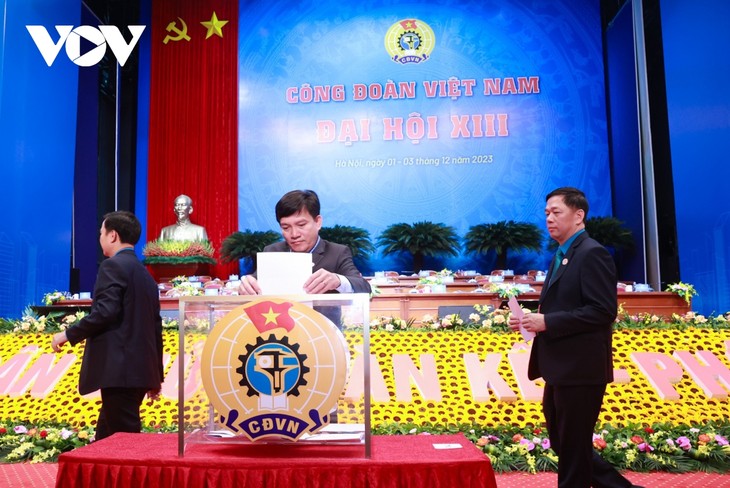 Đại hội XIII Công đoàn Việt Nam: Tiến hành bầu Ban Chấp hành Tổng LĐLĐ Việt Nam khóa XIII - ảnh 8