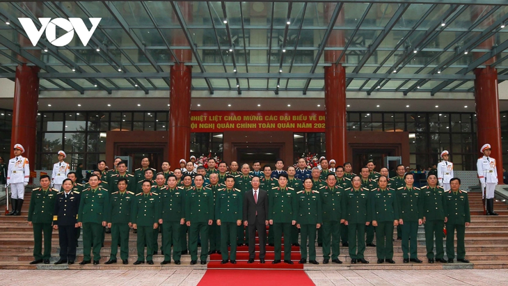 Chủ tịch nước Võ Văn Thưởng dự, chỉ đạo Hội nghị Quân chính toàn quân năm 2023 - ảnh 2