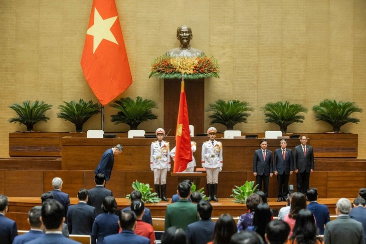 Toàn cảnh Lễ tuyên thệ và phát biểu nhậm chức của Chủ tịch nước Tô Lâm - ảnh 6