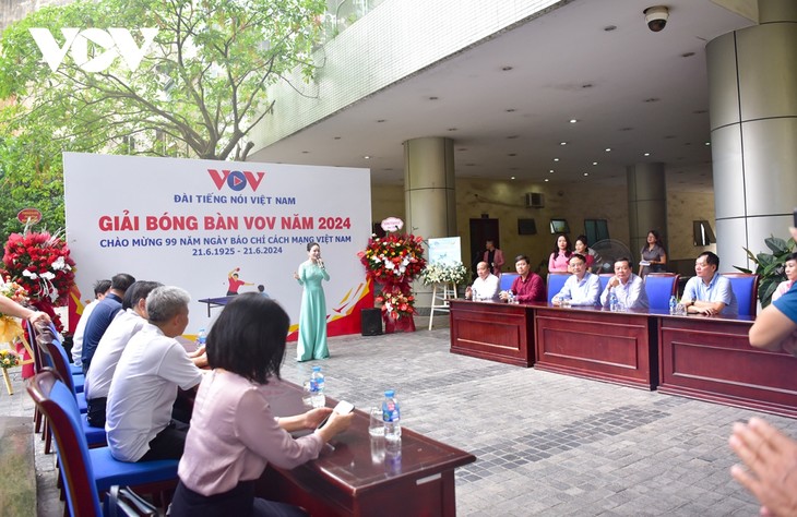Sôi nổi Giải Bóng bàn VOV kỷ niệm 99 năm Ngày Báo chí Cách mạng Việt Nam - ảnh 3