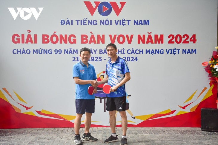Sôi nổi Giải Bóng bàn VOV kỷ niệm 99 năm Ngày Báo chí Cách mạng Việt Nam - ảnh 4