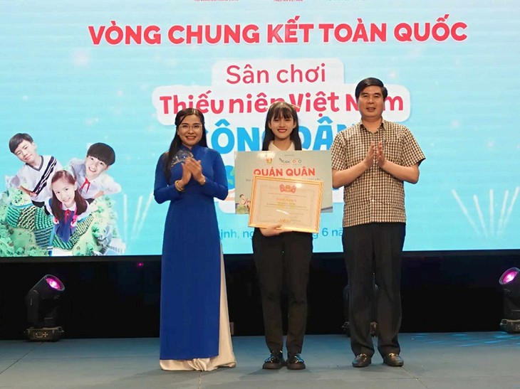 Học sinh Hà Nội giành giải Quán quân Sân chơi “Thiếu niên Việt Nam - Công dân toàn cầu” năm 2024  - ảnh 2