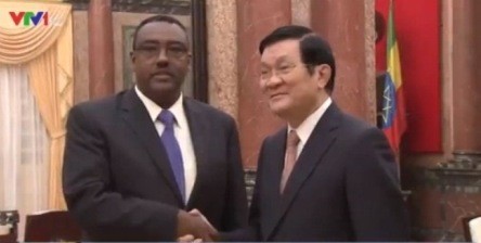 サン国家主席、エチオピア副首相と会見 - ảnh 1