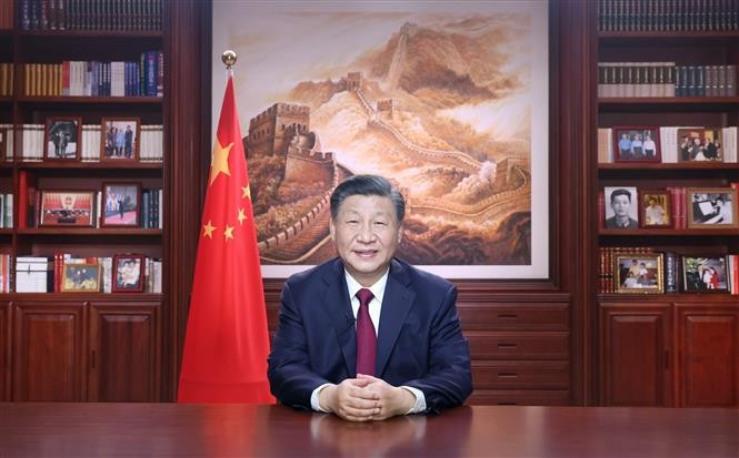 中国 習主席が新年演説「感染対策は新たな段階に入った」 - ảnh 1