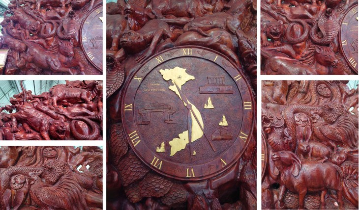 巨大木彫作品「一龍江」がアジア記録を樹立 - ảnh 1