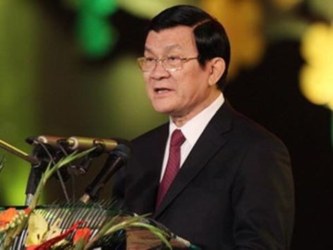 Presiden  Vietnam Truong Tan Sang memulai kegiatan-kegiatan di RDR Laos - ảnh 1