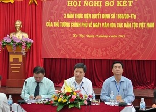 越南政府总理关于越南民族文化日决定实施三年小结会议 - ảnh 1