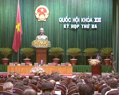 越南十三届国会三次会议讨论广告法草案和行政处罚法草案 - ảnh 1