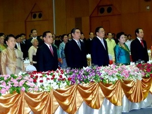 越南驻老挝大使馆举行 2012越老团结友好年庆祝招待会 - ảnh 1