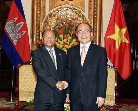 柬埔寨国会主席韩桑林圆满结束对越南的访问 - ảnh 1