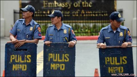 菲律宾保护各国大使馆安全 - ảnh 1