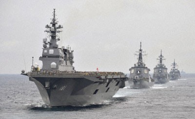 日本举行阅舰式庆祝海上自卫队成立60周年 - ảnh 1