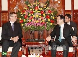 越南国家主席张晋创会见前来递交国书的各国大使 - ảnh 1