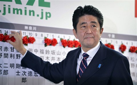 日本自由民主党胜选 - ảnh 1
