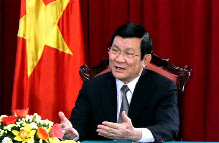 越南国家主席张晋创到平阳省拜年 - ảnh 1