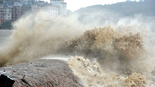 强热带风暴“苏力”进入中国内地  - ảnh 1