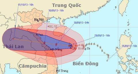 2006年以来最强台风30日下午登陆越南中部 - ảnh 1