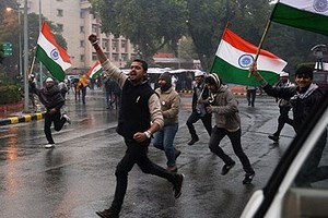 印度：新德里因抗议示威而陷入瘫痪 - ảnh 1