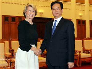 阮晋勇会见澳大利亚外交部长毕晓普 - ảnh 1