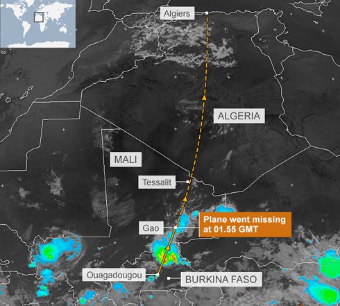 阿尔及利亚确认，一架搭载一百多名乘客的飞机坠毁 - ảnh 1