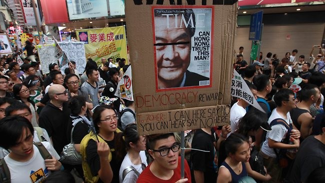 中国反对香港“占中”活动 - ảnh 1