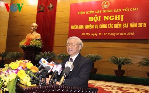 越南检察部门举行2015年工作部署会议 - ảnh 1