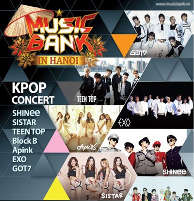 韩国的“音乐银行”演唱会将在河内举行 - ảnh 1