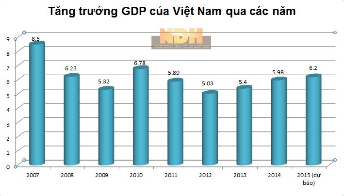 2015年越南经济继续增长 - ảnh 1