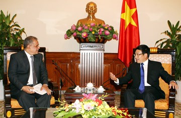 越南政府副总理兼外长范平明会见巴基斯坦外交部副部长 - ảnh 1
