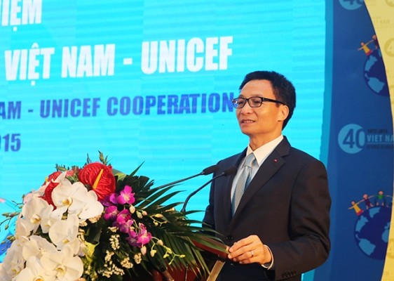 越南与联合国儿童基金会合作40周年纪念大会在河内举行 - ảnh 1