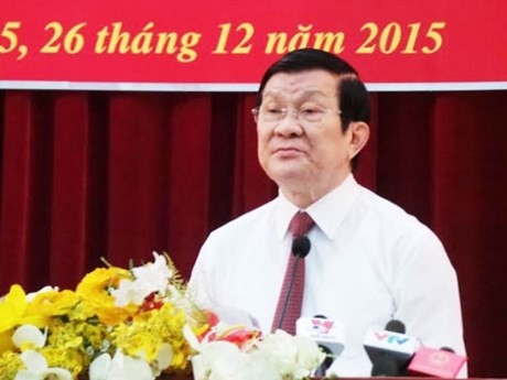越南国家主席张晋创出席2016年检察工作任务部署会议 - ảnh 1