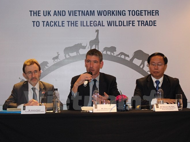 越南与英国加强打击野生动植物贩卖行为 - ảnh 1