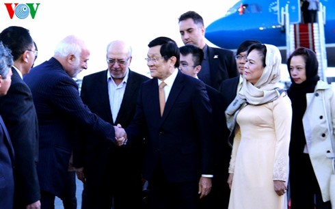 越南国家主席张晋创开始对伊朗进行国事访问 - ảnh 1