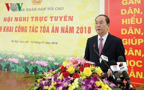 越南最高人民法院部署2018年工作 - ảnh 1