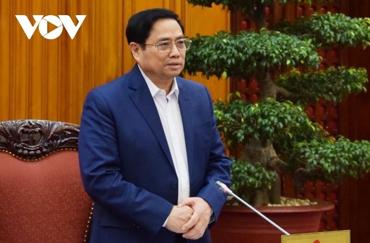 越南政府总理范明政与岘港市领导班子举行视频会议 - ảnh 1