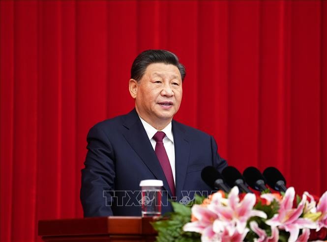 中国国家主席习近平发表2022年新年贺词 - ảnh 1