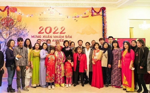具有浓郁越南文化特色的2022年迎春活动在摩洛哥举行 - ảnh 1