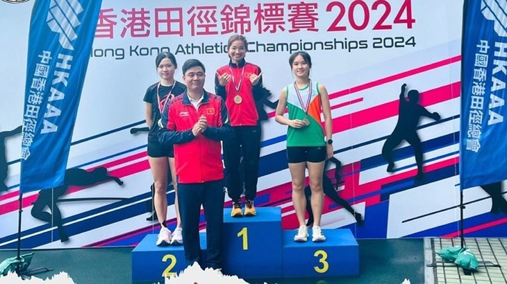 越南田径运动员夺得2024年中国香港田径锦标赛3枚金牌 - ảnh 1