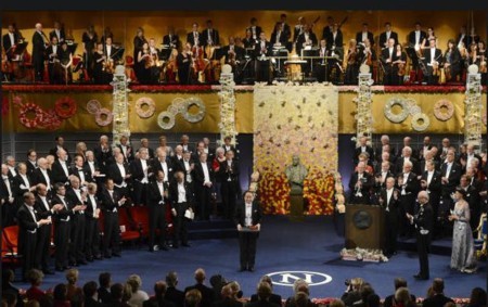 Acara penyampaian hadiah Nobel 2012 di Stockholm dan Oslo - ảnh 1