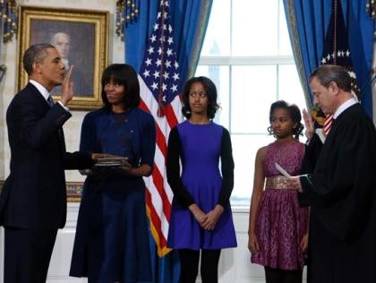 Presiden Amerika Serikat Barack Obama resmi memulai masa baktinya ke-2 - ảnh 1
