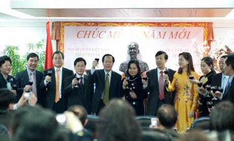 Komunitas orang Vietnam di banyak negara melakukan pertemuan pada awal musim Semi - ảnh 1