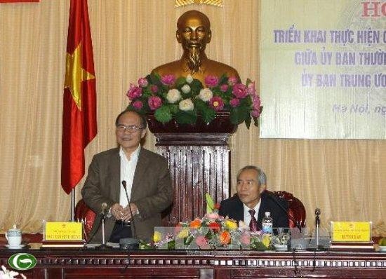 Komite Tetap MN Vietnam dan Pengurus Besar Front Tanah Air Vietnam mengkoordinasikan pekerjaan - ảnh 1