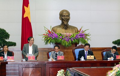 PM Nguyen Tan Dung melakukan temu kerja dengan pimpinan provinsi Dak Nong - ảnh 1