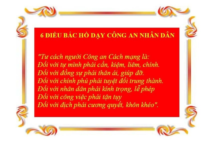 Pasukan Keamanan Publik rakyat belajar dan menjalankan 6 ajaran Presiden Ho Chi Minh - ảnh 1