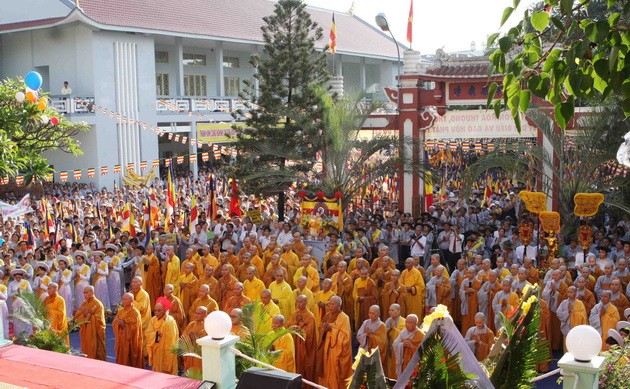 Kebebasan beragama di Vietnam terlihat jelas melalui hari raya Weisak - ảnh 1